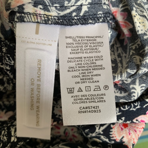 LOFT Floral Smocked Jumpsuit - Picture 14 of 14